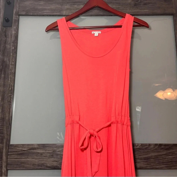 Gap Pink Tie Waist Sleeveless Dress XS High-Low Hem - Picture 5 of 8